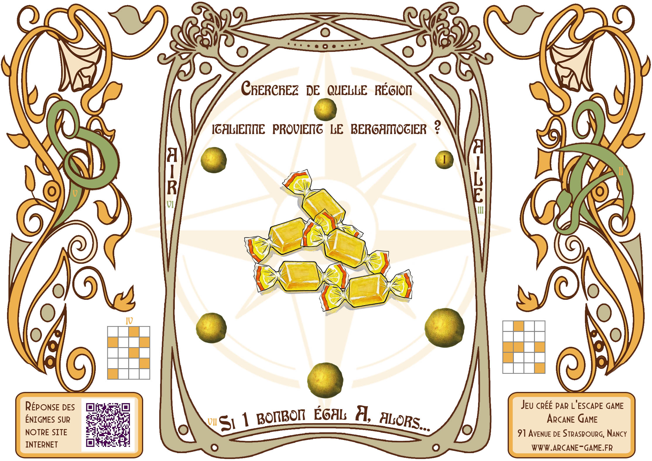 énigme pour les 30 ans de l'igp de la bergamote